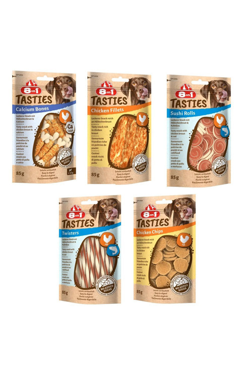 Tasties 5 Çeşit Karma Köpek Ödülü 85 Gr. X 5 Adet