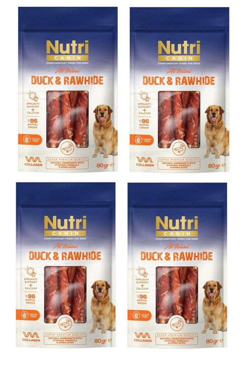 Rawhide Kemik Ördekli Köpek Ödülü 80 Gr. X 4 Adet