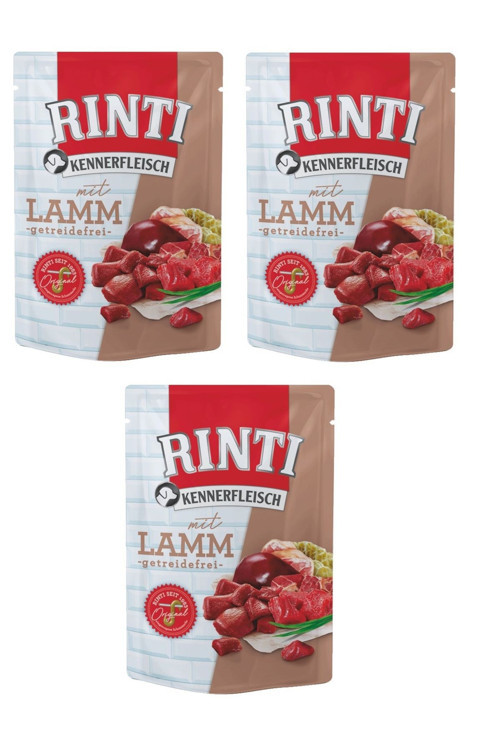 Pouch Kuzu Etli Köpek Yaş Mama 400 Gr. X 3 Adet