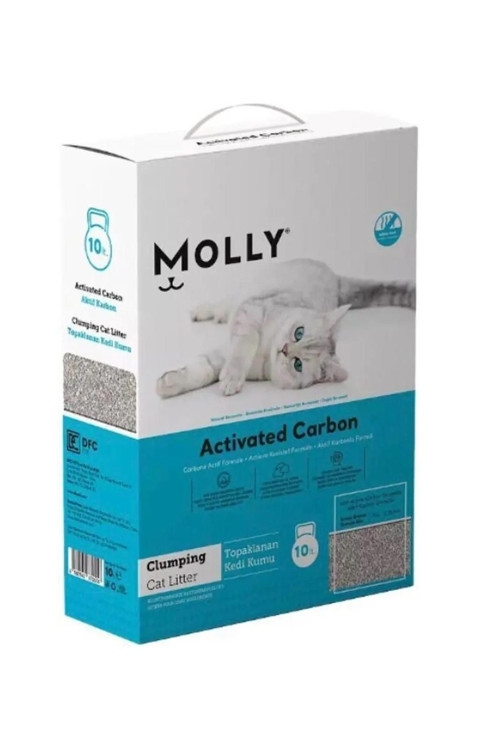 Aktif Karbonlu Topaklanan Kedi Kumu 10 Lt.