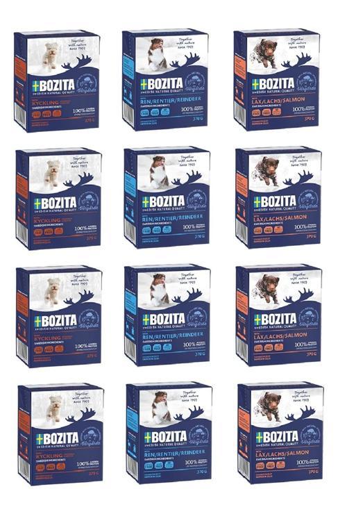 3 Çeşit Karma Tahılsız Köpek Yaş Maması 370 Gr. X 12 Adet