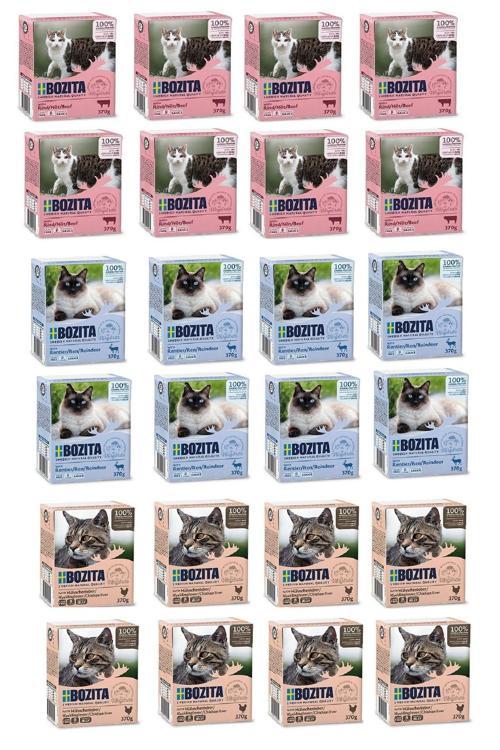 3 Çeşit Karma Tahılsız Kedi Yaş Maması 370 Gr. X 24 Adet