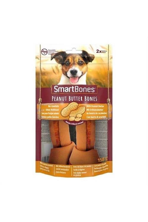 Smart Bones Tavuklu Fıstık Ezmeli Düğüm Kemik Köpek Ödül Maması 2 Adet 158 Gr - Petshopundan
