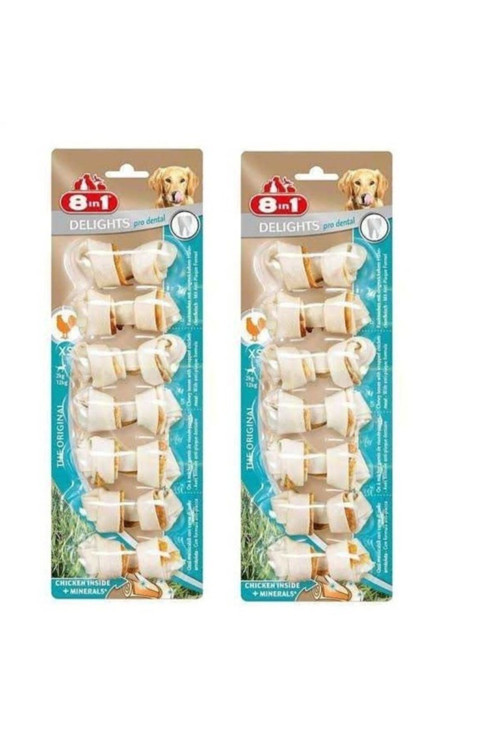 Delights Bones 7 Li Xs Pro Dental Köpek Ödül Kemiği 2 Li Set
