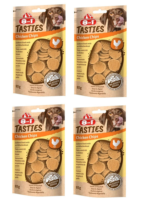 Tasties Chicken Chips Tavuklu Köpek Ödülü 85 Gr. X 4 Adet