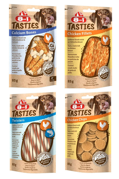 Tasties 4 Çeşit Karma Köpek Ödülü 85 Gr. X 4 Adet