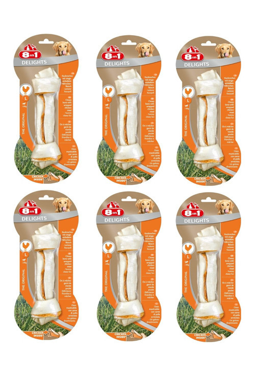Delights Bones Large Tavuklu Köpek Ödül Kemiği 85 Gr. X 6 Adet