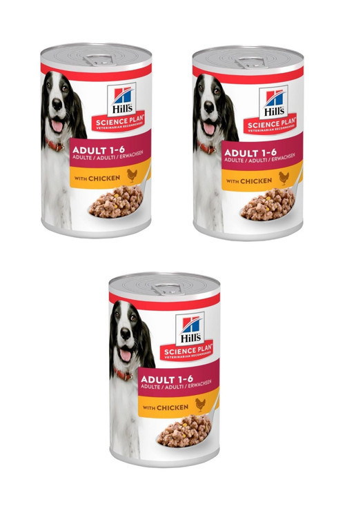 Science Plan Tavuklu Yetişkin Köpek Konserve Maması 370 Gr. X 3 Adet