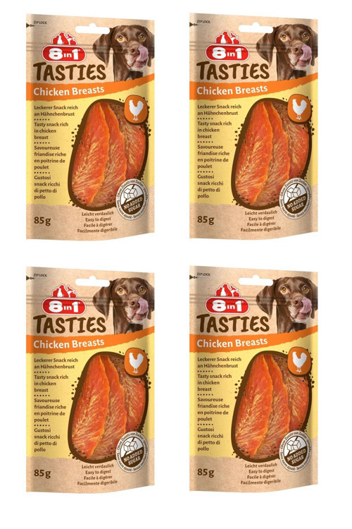Tasties Chicken Breasts Tavuk Göğsü Köpek Ödülü 85 Gr. X 4 Adet