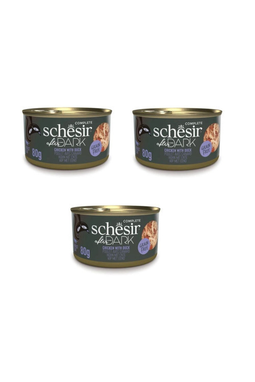 After Dark Parça Etli Tavuklu Ve Ördekli Konserve 80 Gr. X 3 Adet