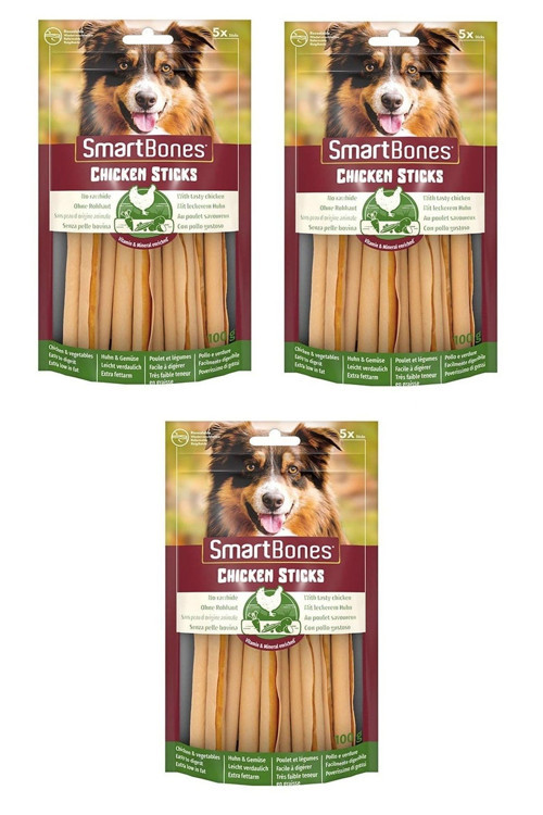 Tavuklu Stick Köpek Ödülü 5 Li 100 Gr. X 3 Adet