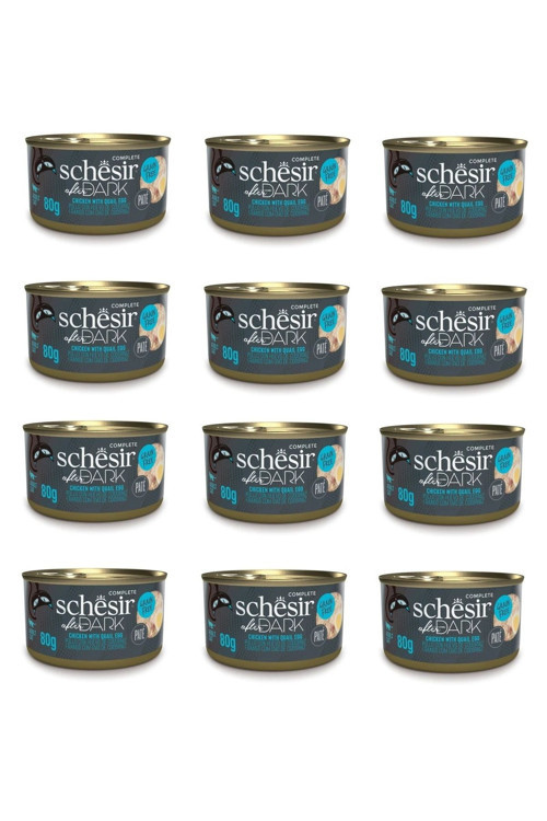 After Dark Pate Tavuk Ve Bıldırcın Yumurtalı Kedi Konserve 80 Gr. X 12 Adet