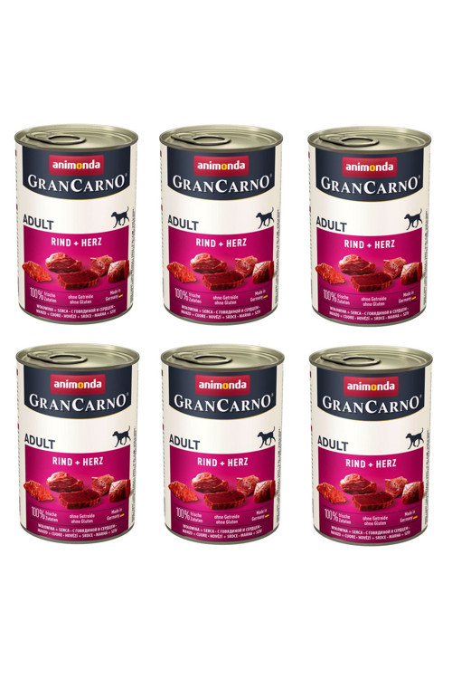 Grancarno Sığır Ve Yürekli Köpek Konservesi 400 Gr. X 6 Adet
