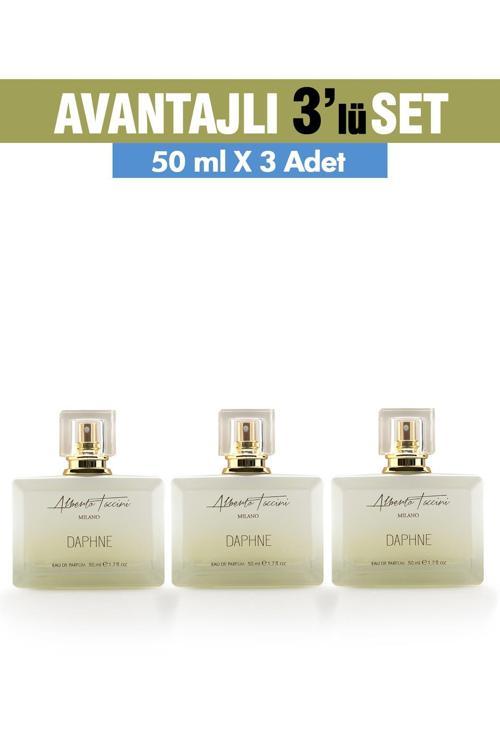 3'Lü Set Alberto Taccini Daphne Kadın Parfümü 50 ml