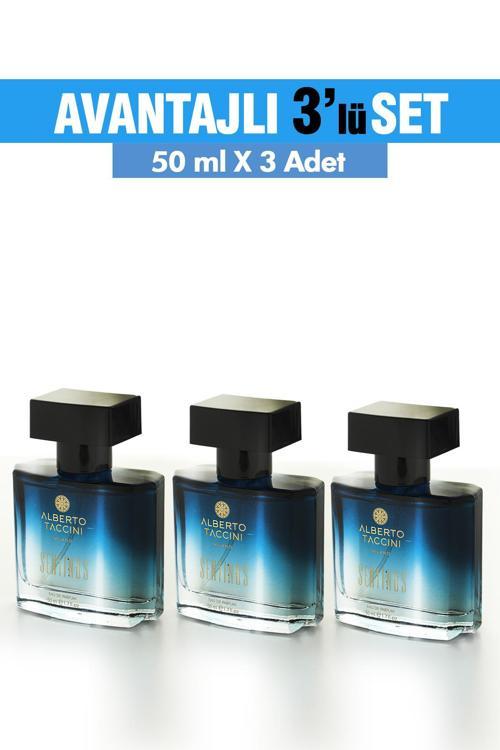 3'Lü Set Alberto Taccini  Sentinus Erkek Parfümü 50 ml