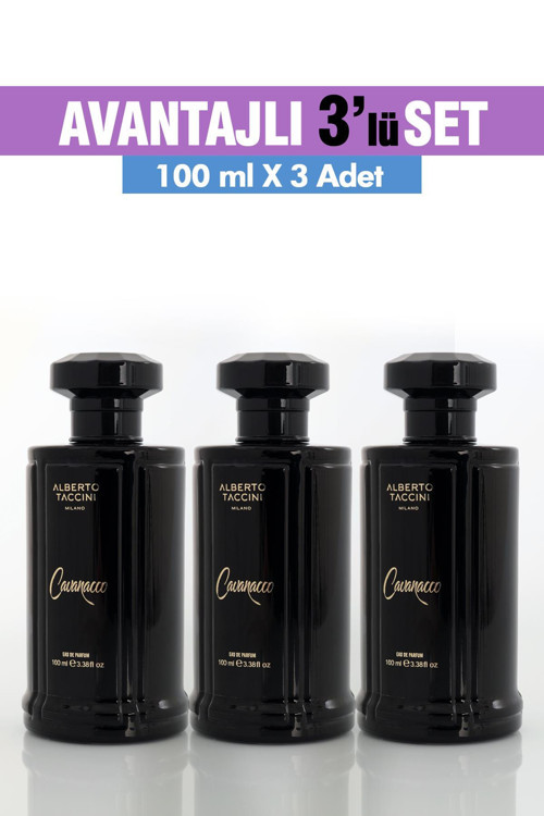 3'Lü Set Alberto Taccini CAVANACCO Erkek Parfümü - 100 ml