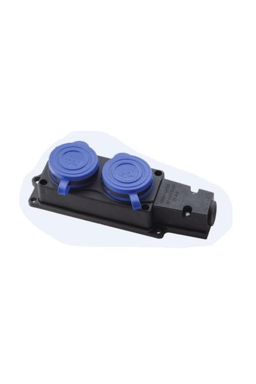 (F160) 1x16 KAUÇUK MON. 2 Lİ GRUP PRİZ