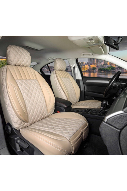 Subaru Xv Lüks Yarı Deri Oto Koltuk Kılıfı Ön/Arka Set