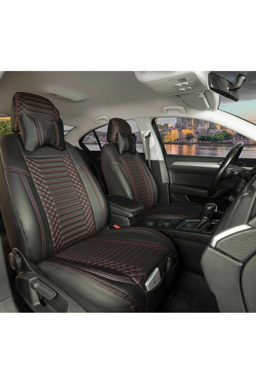 Nissan Skystar Lüks Deri Oto Koltuk Kılıfı Ön/Arka Set