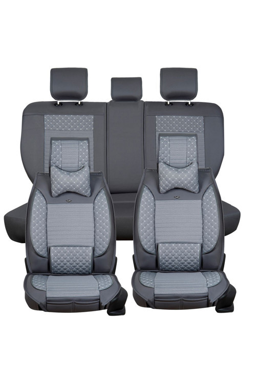 Volvo Xc90 2002-2014 5 Koltuk Uyumlu Füme Renk Elite Oto Koltuk Kılıfı Ön Arka Set