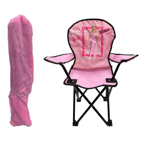 Barbie Katlanabilir Çocuk Kamp Sandalyesi - Açık Pembe