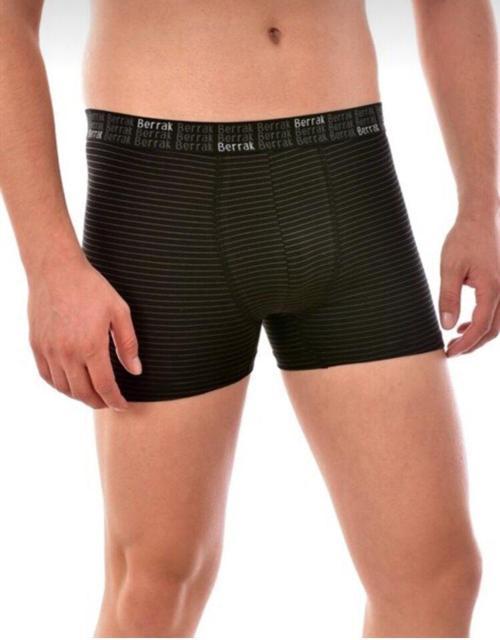 4475 ERKEK ÇİZGİLİ LİKRALI BOXER 3 ADET
