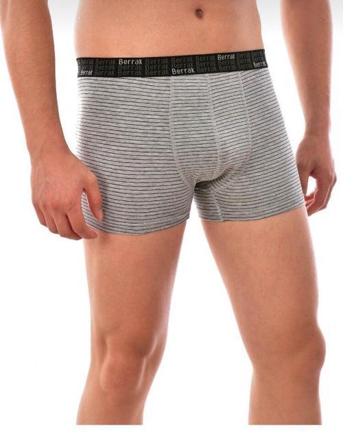 4475 ERKEK ÇİZGİLİ LİKRALI BOXER 3 ADET