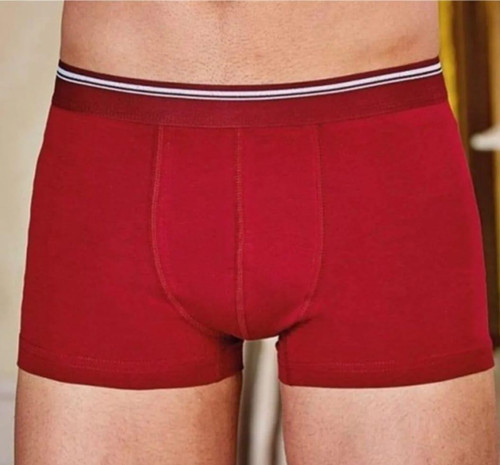 1097 ERKEK LİKRALI DÜZ BOXER 12 ADET