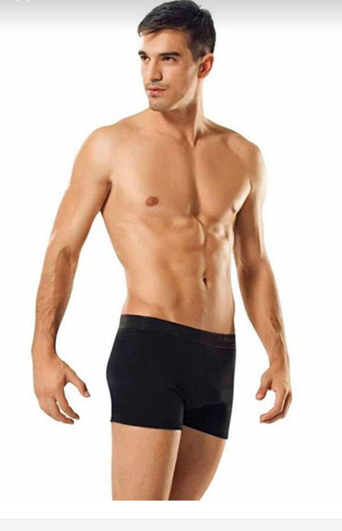 0114 ERKEK LİKRALI BOXER ŞORT TEKLİ