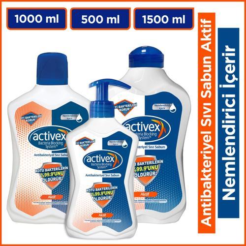 Sıvı Sabun Aktif 1,5 LT + 1 LT + 500 Ml