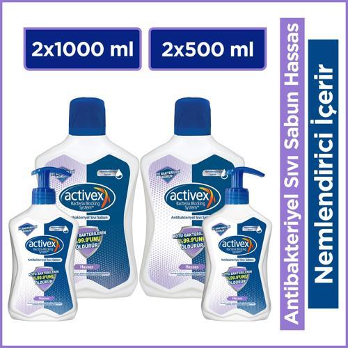 Sıvı Sabun Hassas 2x1 LT + 2x500 Ml