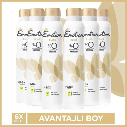 Bliss Kadın Deodorant 6x200 Ml