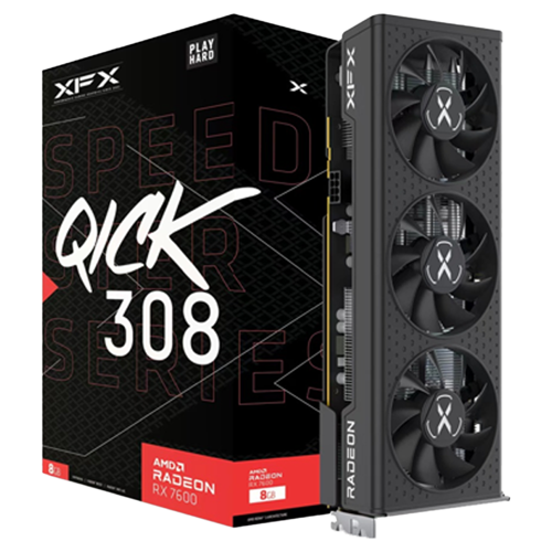 Speedster QICK Radeon RX 7600 RX-76PQICKBY 8GB GDDR6 128 Bit Ekran Kartı