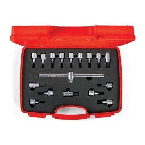 1/2" Lokmalı Allen Uç Ve Star (Tork) Uç Takımı 17 Parça