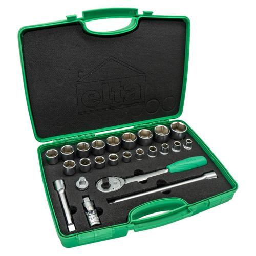 Elta 1/2" Altı Köşe Lokma Anahtar Seti (24 Parça)