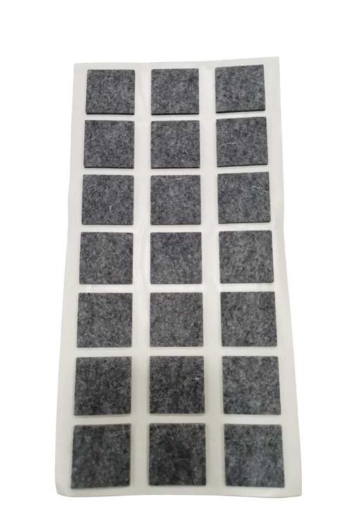 21 Adet Yapışkanlı Sandalye, Masa, Koltuk Altı Parke Koruma Keçesi, Kare , 30 Mm