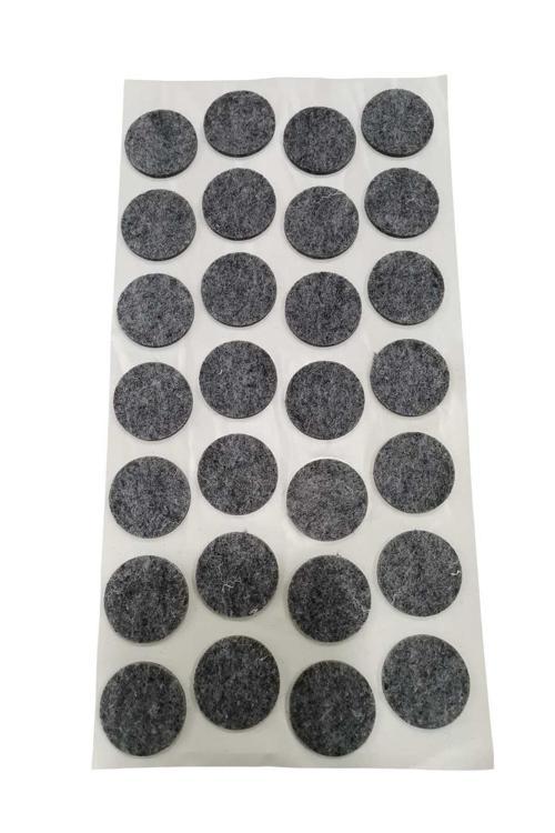 28 Adet Yapışkanlı Sandalye, Masa, Koltuk Altı Parke Koruma Keçesi, Oval, 28 Mm