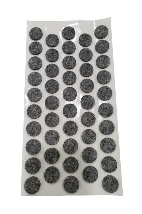 48 Adet Yapışkanlı Sandalye, Masa, Koltuk Altı Parke Koruma Keçesi, Oval, 20 Mm