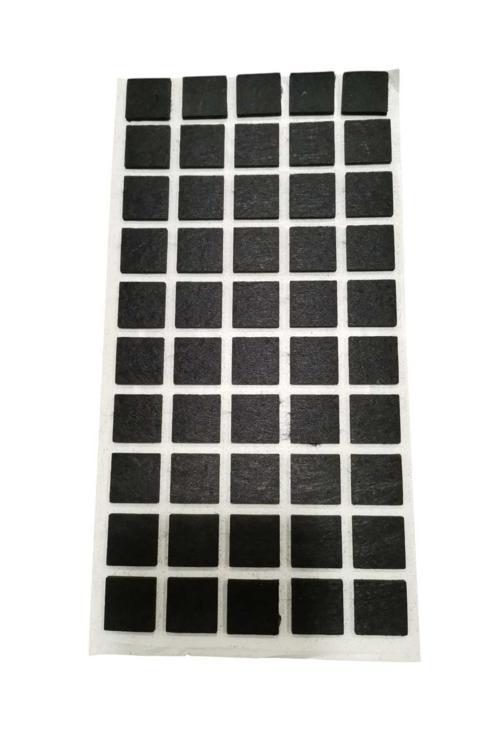 50 Adet Yapışkanlı Sandalye, Masa, Koltuk Altı Parke Koruma Keçesi, Kare , 20 Mm