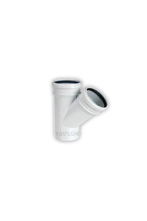 50 Mm *50 Mm Lik Pvc Pimaş 45 * Derece Tek Çatal