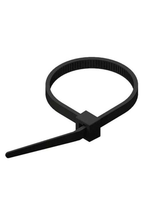 Kablo Bağı- Plastik Kelepçe - 8 X 450 Mm - Cırt Kelepçe Siyah (100 Adet)
