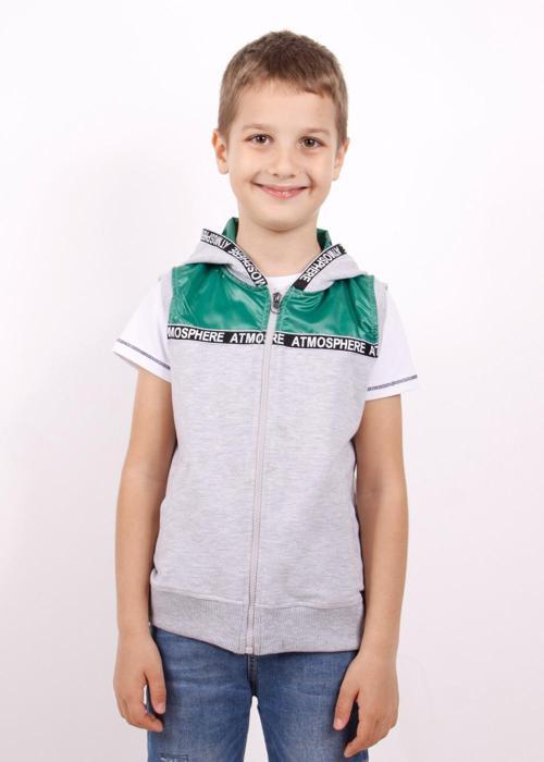 Toontoy Erkek Çocuk Şeritli Kapüşonlu Yelek
