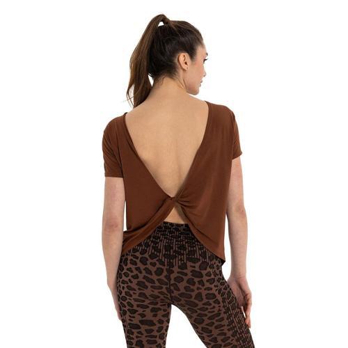 Sırt Detay Modal Yoga T-Shirt