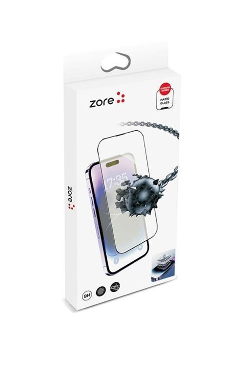 Apple iPhone 13 Pro Max Kolay Uygulama Aparatlı Hadid Glass Cam Ekran Koruyucu