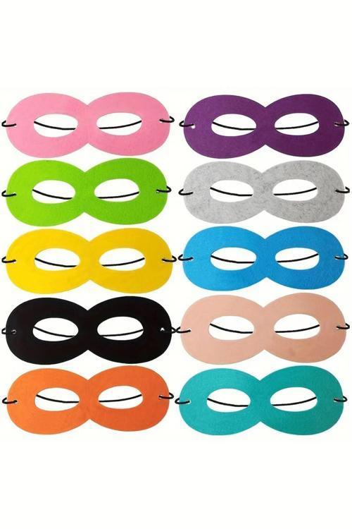 Süper Kahraman Maskeleri 10'Lu Set Eva Maske, Doğum Günü, Okul Etkinliği Ve Kostüm Partileri