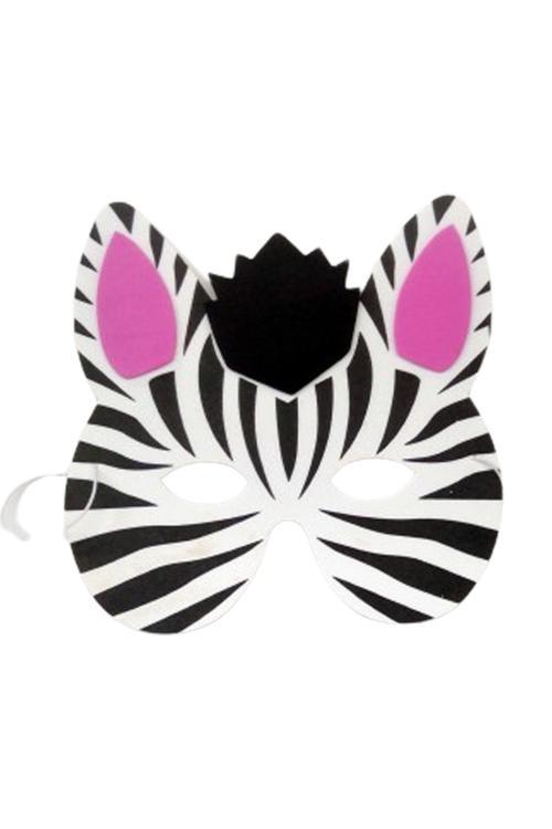 Zebra Eva Çocuk Maskesi, Çocuklar İçin Eva Hayvan Maskeleri, Doğum Günü Parti Maskeleri