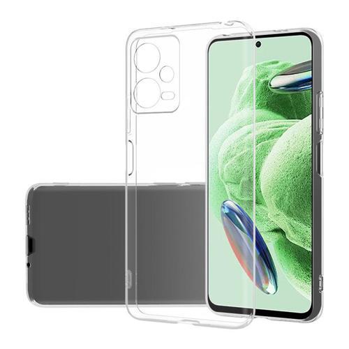 Xiaomi Redmi Note 12 5G Kılıf İnce ve Esnek Şeffaf Süper Silikon