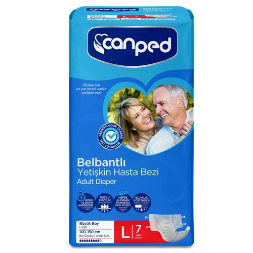 Belbantlı Yetişkin Hasta Bezi L Beden 7x3 21 Adet