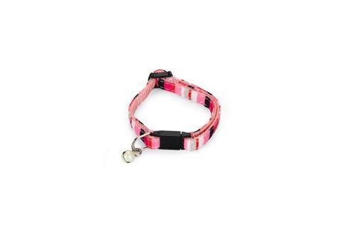 Yavru Kedi Boyun Tasması, Zilli, Pembe, 16-32cm