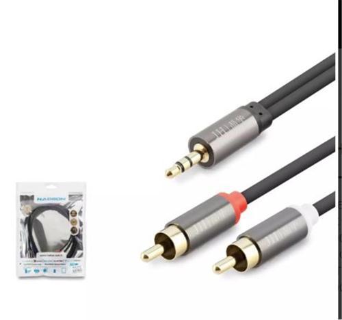 HDX1067 3.5MM TO 2RCA KABLO 2LINE GOLD 1.5M SİYAH